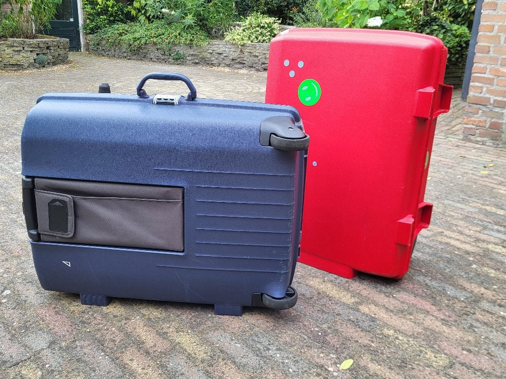 Koffers, Sieraden, Tassen en Uiterlijk, Koffers, Gebruikt, Hard kunststof, 45 tot 55 cm, 70 cm of meer