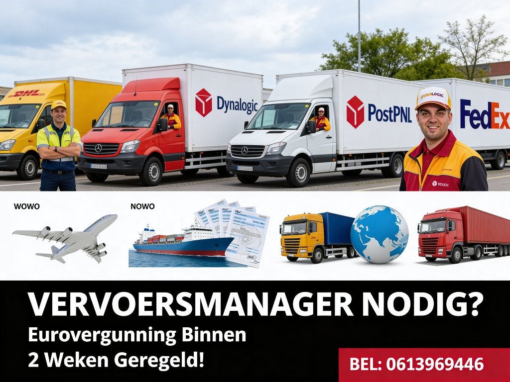 DYNALOGIC Koerier? Regel NU Jouw Eurovergunning (NIWO) ⤵️, Variabele uren, HBO, Vanaf 10 jaar, Vast contract