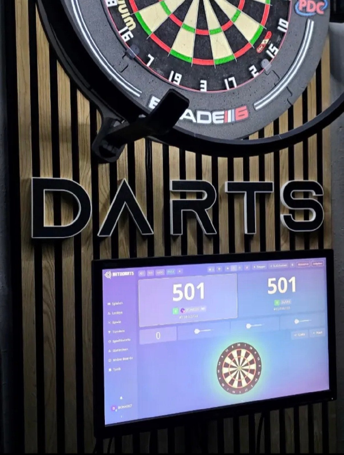 DARTS decoratie letters zwart met wit, Ophalen of Verzenden, Nieuw, Overige typen