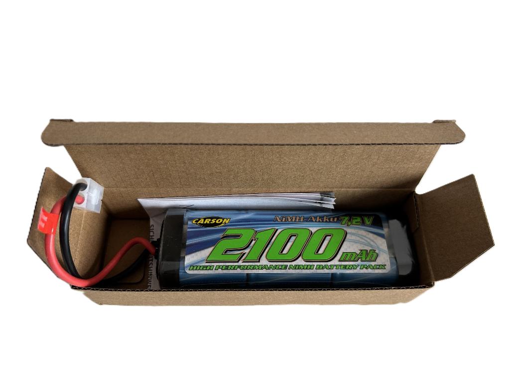 Carson 608158 7,2V/2100mAh NiMH Race accu Tamiya aansluiting, Ophalen of Verzenden, Nieuw, Onderdeel