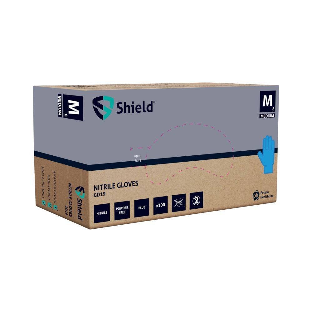 Voordeelpak van 20x100 stuks Blauwe nitril handschoenen GD19, Verzenden, Nieuw