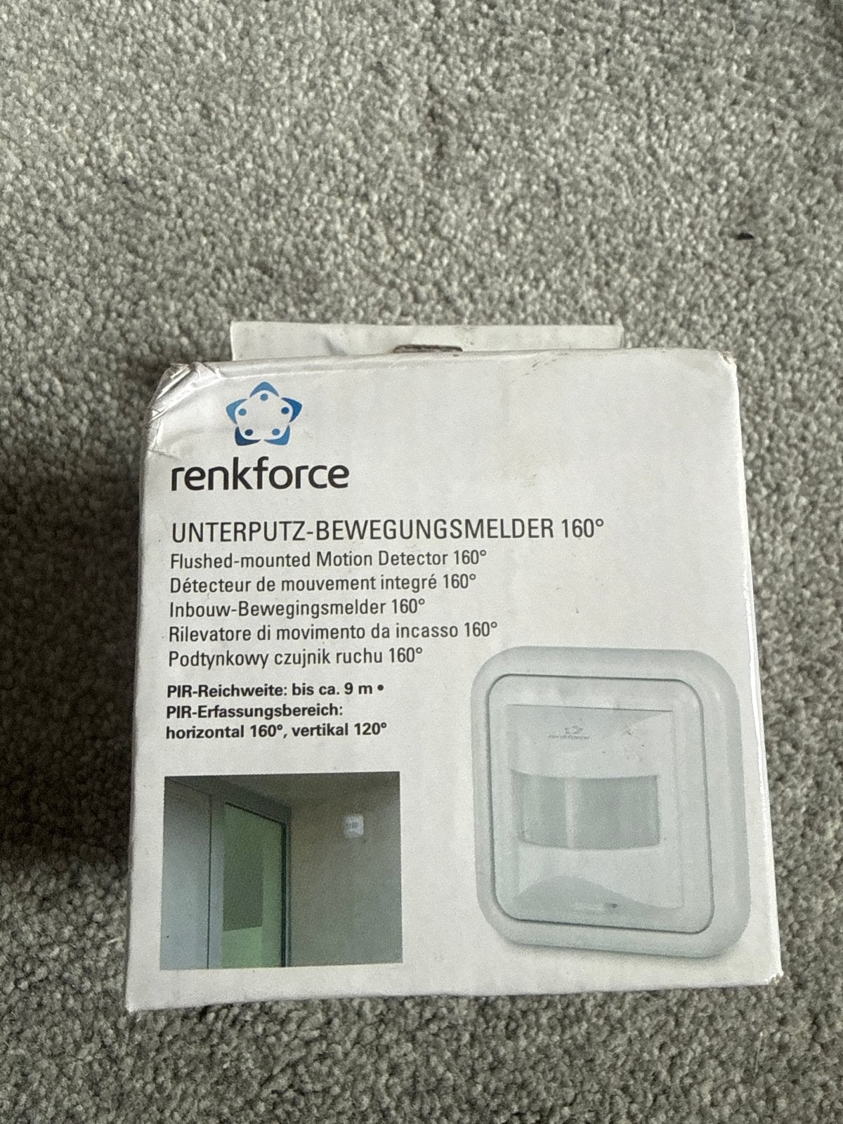 Renkforce Inbouw-bewegingsmelder 160, Ophalen of Verzenden, Zo goed als nieuw, Overige merken, Schakelaar