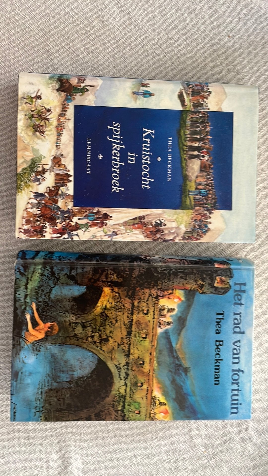 Thea Beckman Kruistocht in spijkerbroek Het rad van fortuin, Boeken, Ophalen of Verzenden, Zo goed als nieuw