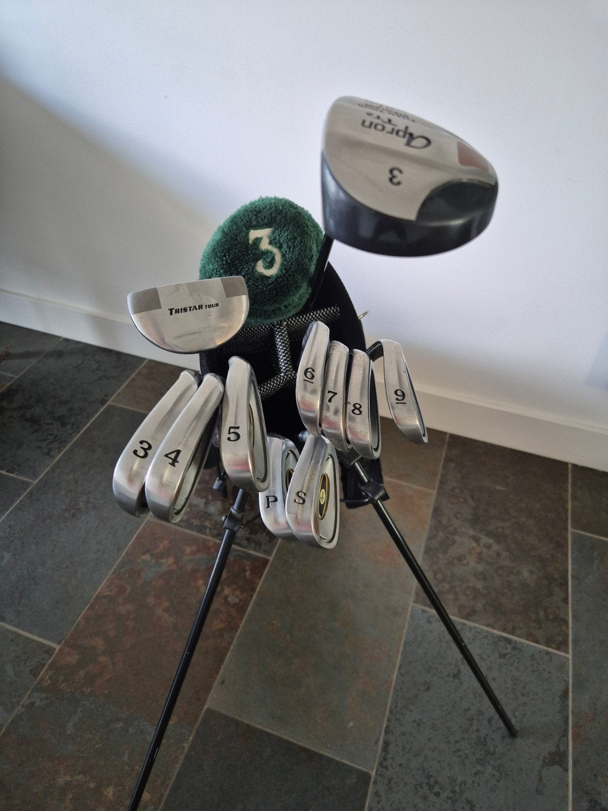 Apron heren verlengde golfset met golftas, Ophalen of Verzenden