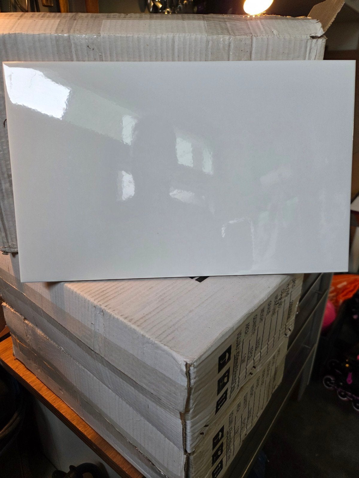 Nieuwe witte wandtegels 25x40 cm, dik 4 m², Ophalen, Nieuw, 20 tot 40 cm, Minder dan 5 m²