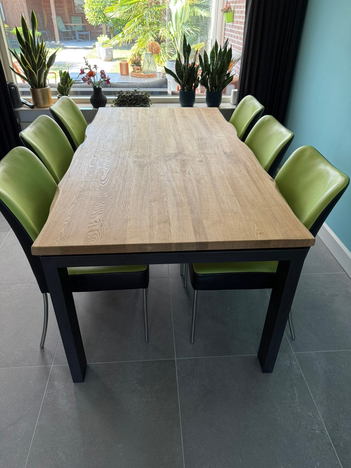 Henders & Hazel eiken eettafel, Ophalen, Eikenhout, 50 tot 100 cm, Zo goed als nieuw
