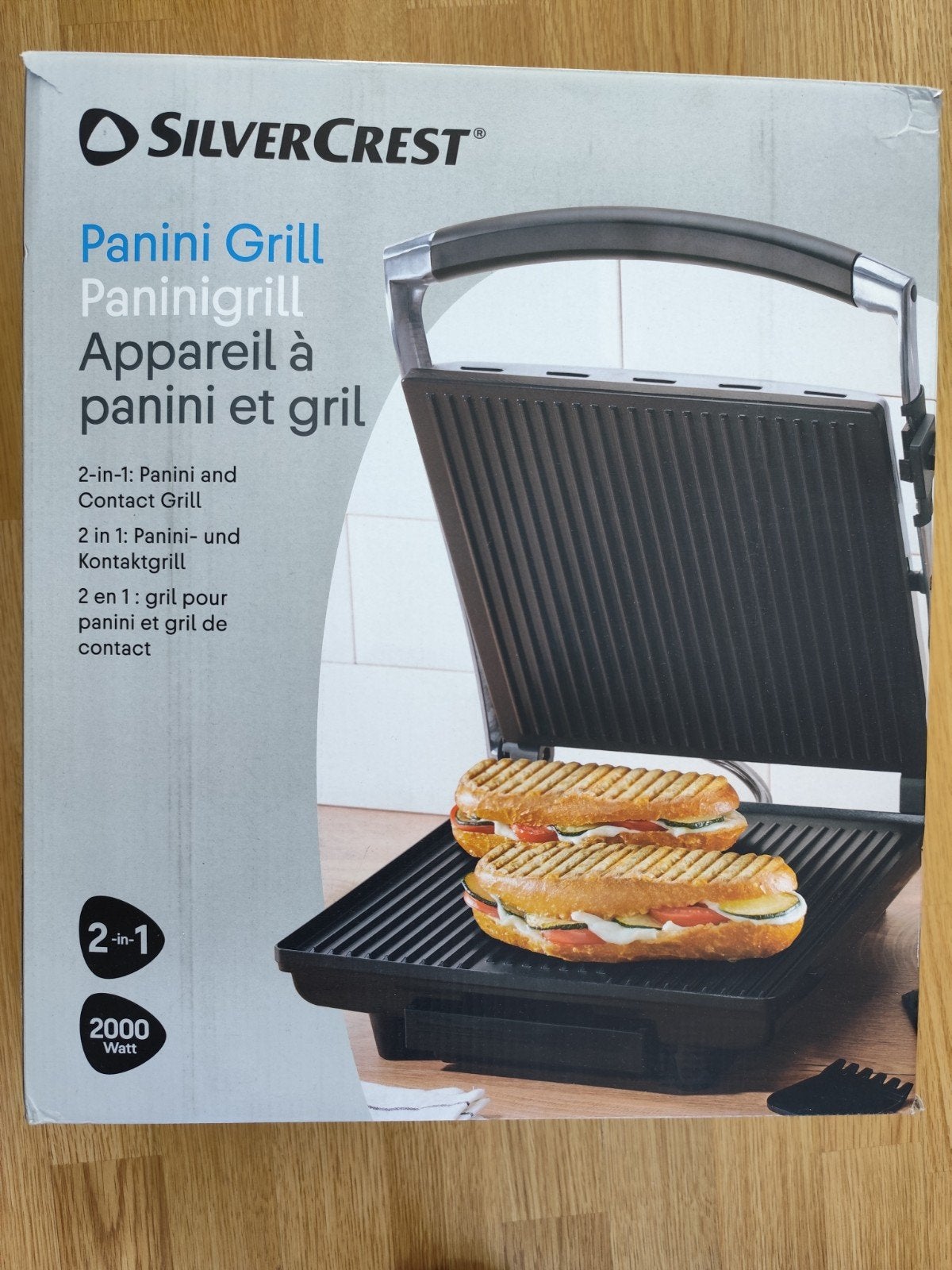 Silvercrest Contactgrill / Panini Grill - Nieuw in doos, Ophalen, Nieuw