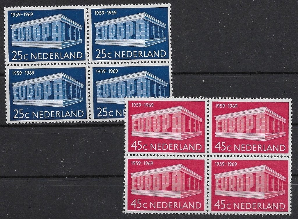Nederland 925-926 blok van 4 postfris, Postzegels en Munten, Ophalen of Verzenden, Na 1940, Postfris