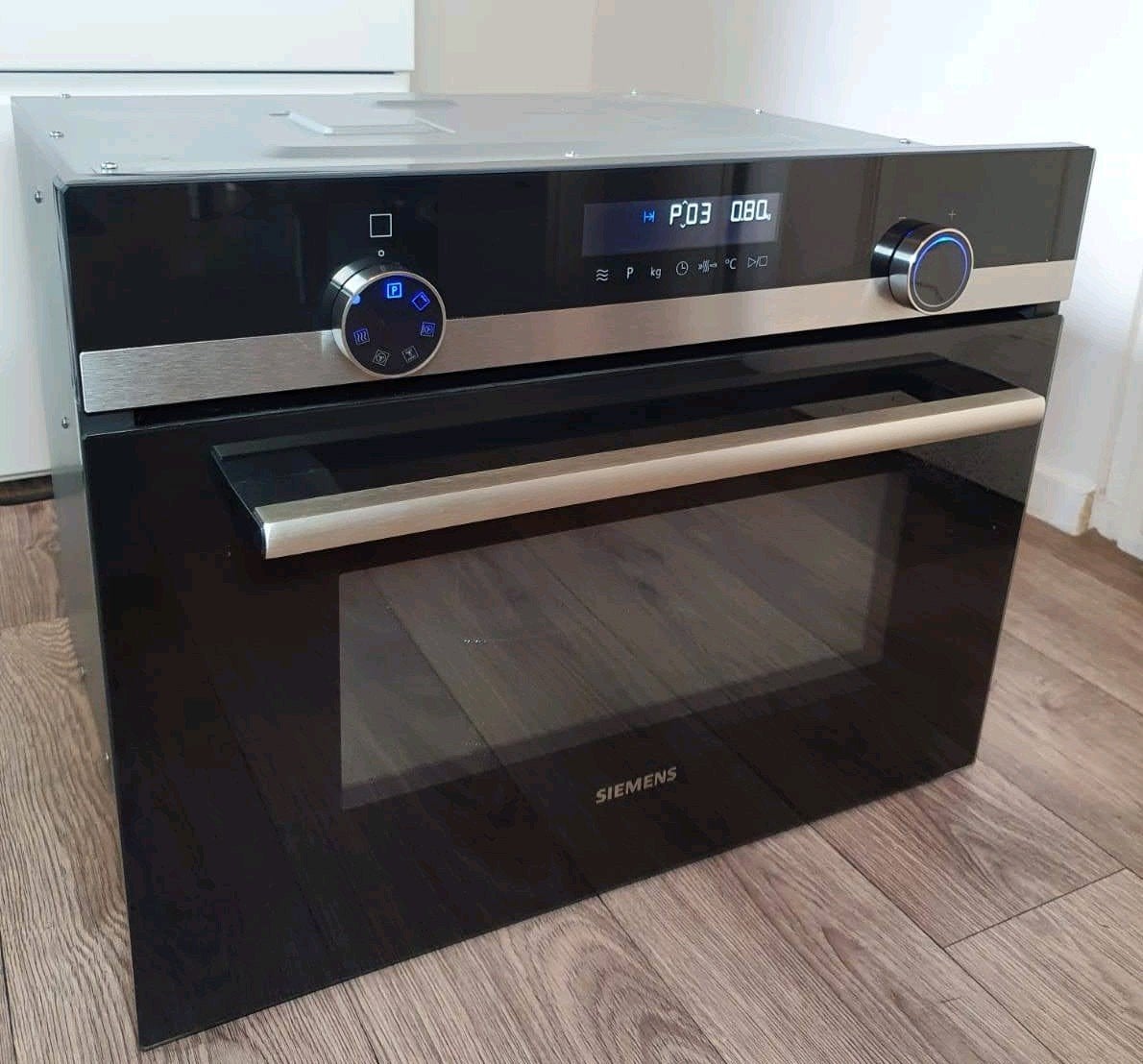 SIEMENS IQ500 combi magnetron/ oven in nette staat, Ophalen, 45 tot 50 cm, Siemens, Zo goed als nieuw