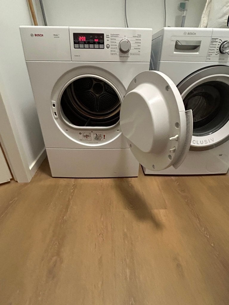 Wasdroger Bosch model WTA74201NL/01, Witgoed en Apparatuur, Ophalen, 6 tot 8 kg, Luchtafvoer, Anti-kreukfase