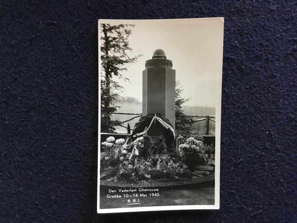 Oorlogsmonument Grebbeberg 1940 - Originele foto, Verzamelen, Ophalen of Verzenden