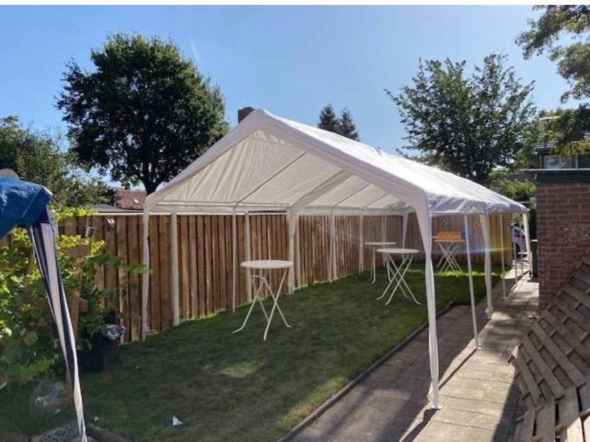 Grote stevige partytent 8x4 meter te koop- zie specificaties, Ophalen, Opvouwbaar, Partytent, Zo goed als nieuw