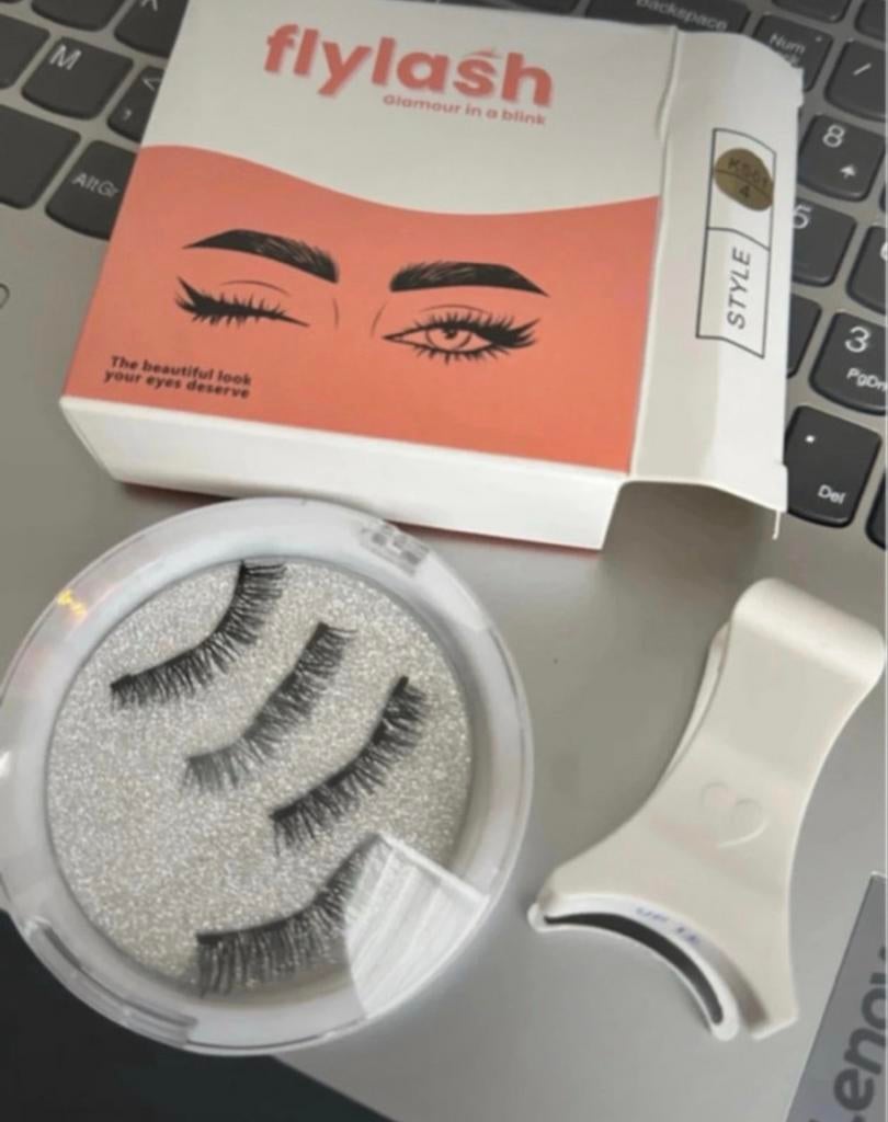 Flylash Magnetische Nepwimpers - Nieuw en Ongebruikt, Ogen, Zwart, Nieuw, Ophalen of Verzenden