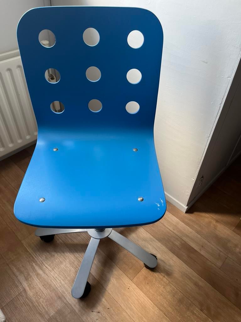 Bureaustoel, Ophalen, Zo goed als nieuw, Blauw