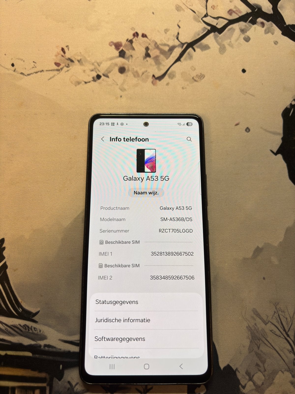 Samsung Galaxy A53 5G - Zwart - 256GB - Lichte gebruikerssch, Telecommunicatie, Mobiele telefoons | Samsung, Ophalen, Gebruikt