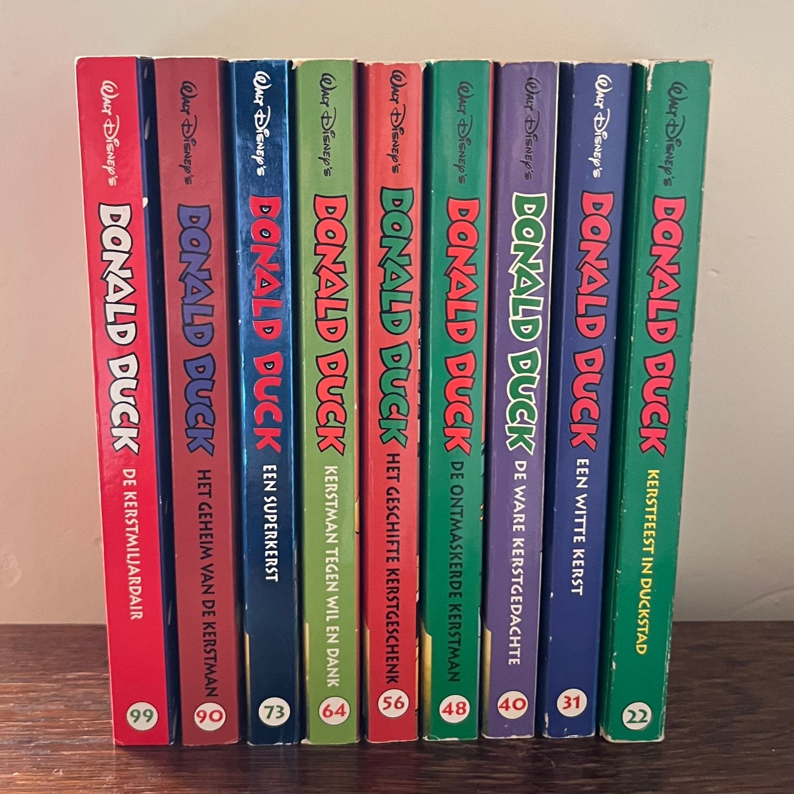 Donald Duck (Kerst) pockets (9 stuks), Boeken, Stripboeken, Meerdere stripboeken, Ophalen of Verzenden, Gelezen