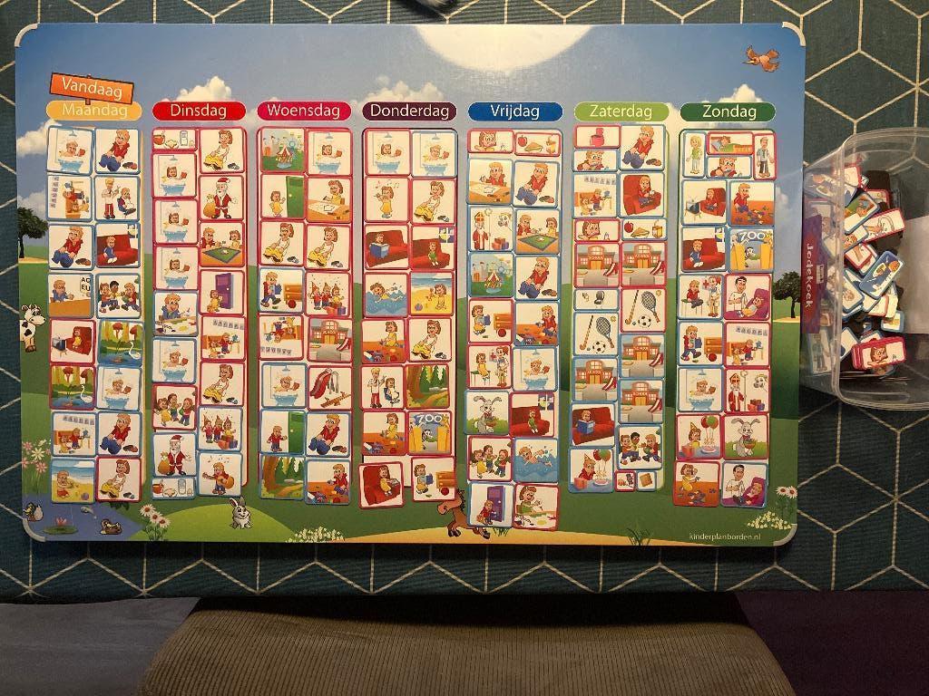 Kinderplanbord Weide incl. Magneten, Ophalen, Zo goed als nieuw