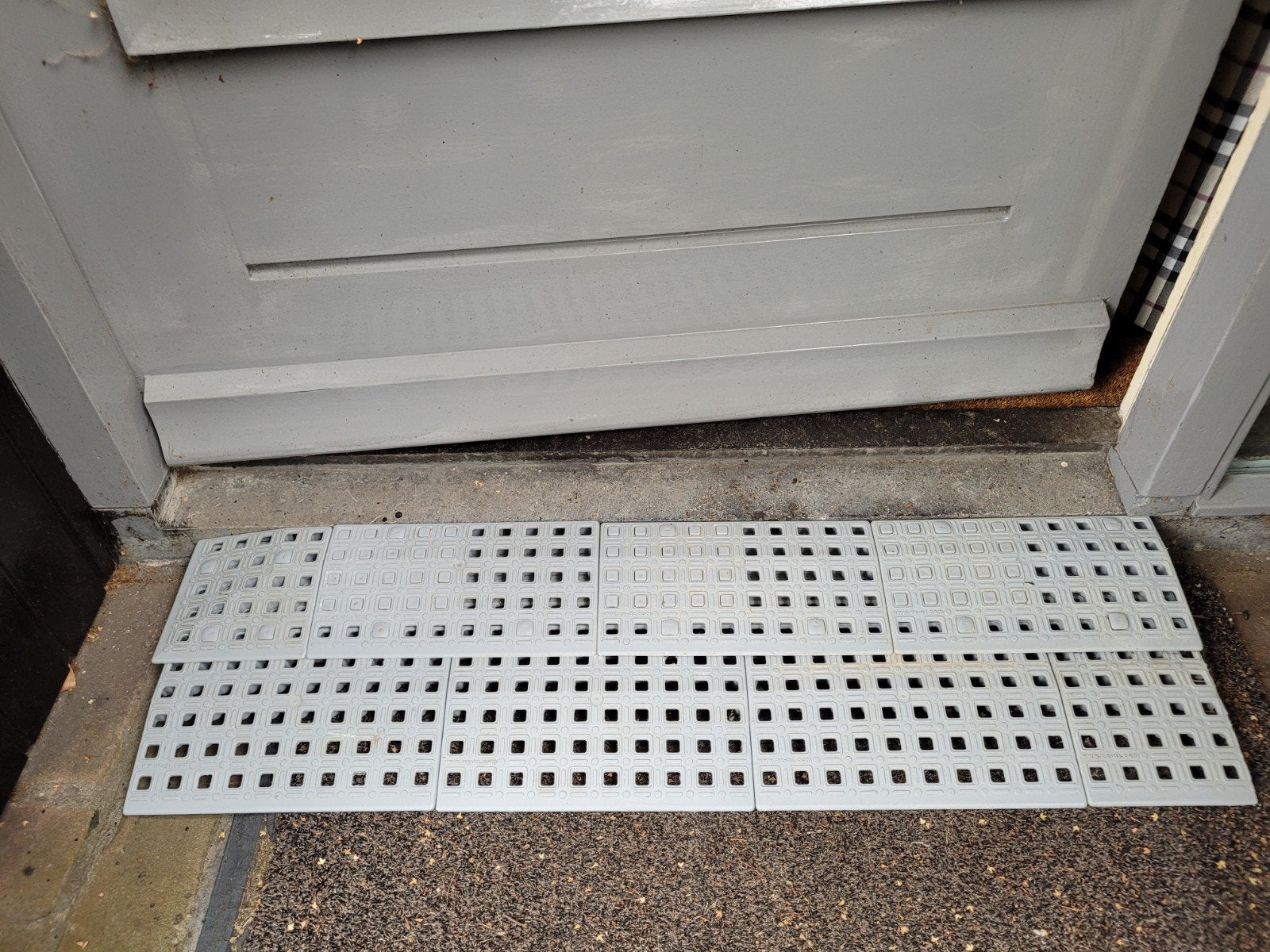 drempelhulp voor rolstoel rollator  rijplaat drempel 4 cm, Diversen, Ophalen, Gebruikt