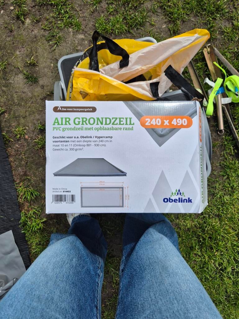 Obelink opblaasbaar grondzeil 240x490 cm - Nieuw, Ophalen of Verzenden