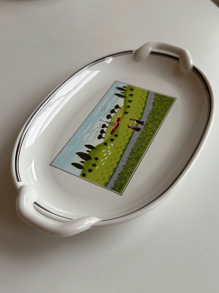 Vintage Villeroy & Boch Design Naif Serveerschaal, Verzenden, Villeroy & Boch, Overige stijlen, Porselein
