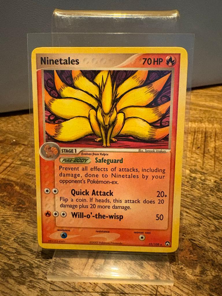 Ninetales Pokémon Kaart - 19/108 (2007), Ophalen of Verzenden, Zo goed als nieuw, Losse kaart