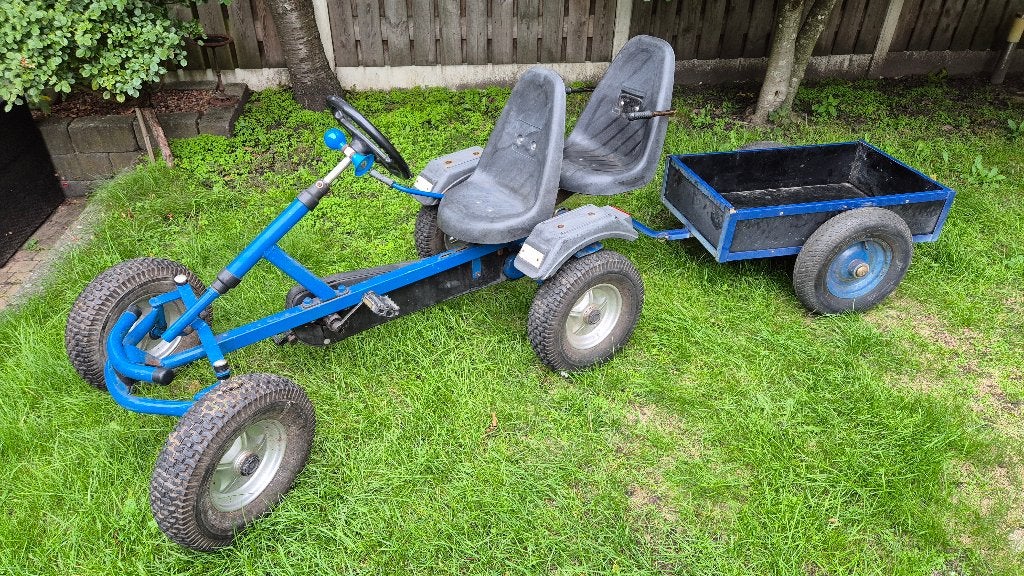 Mammoet Skelter Blauw Duozit Vrijloop met Kiepaanhangwagen, Ophalen, Gebruikt, Mammoet, Vrijloopautomaat