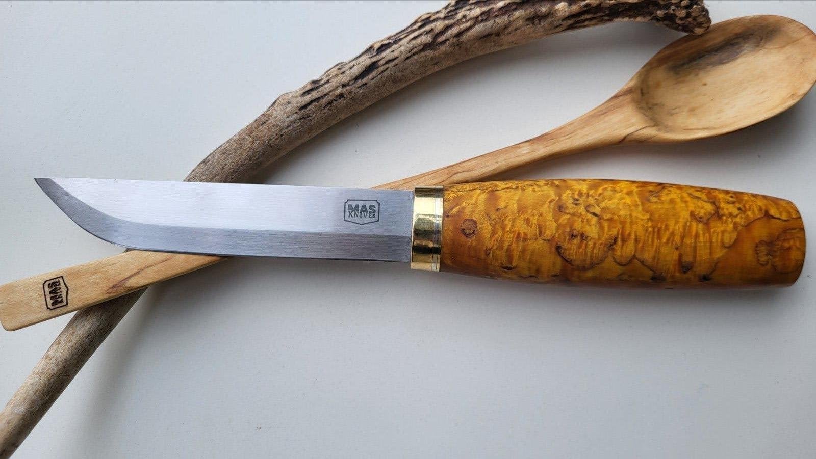 MAS knives Puukko Draghäst 14cm lemmet, Ophalen of Verzenden, Nieuw