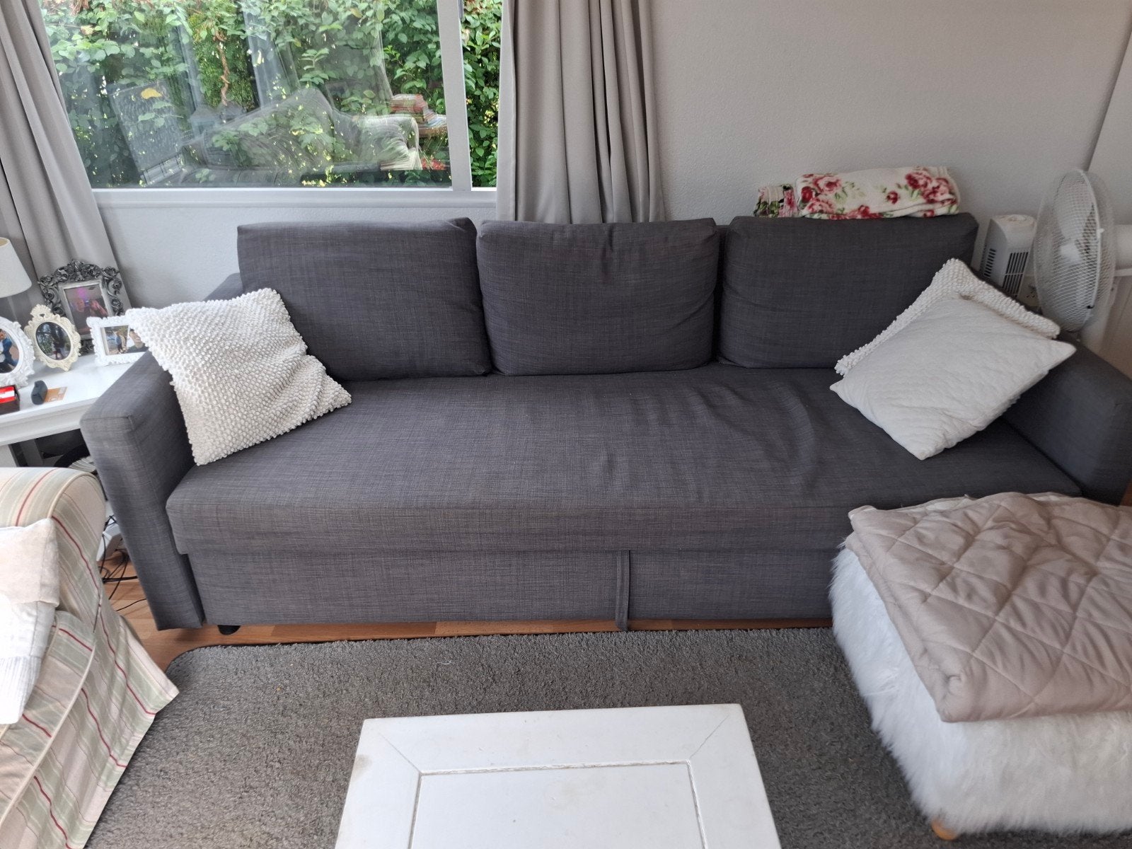 Friheten Ikea Slaapbank, Huis en Inrichting, Ophalen of Verzenden, Gebruikt, Tweepersoons, 140 cm