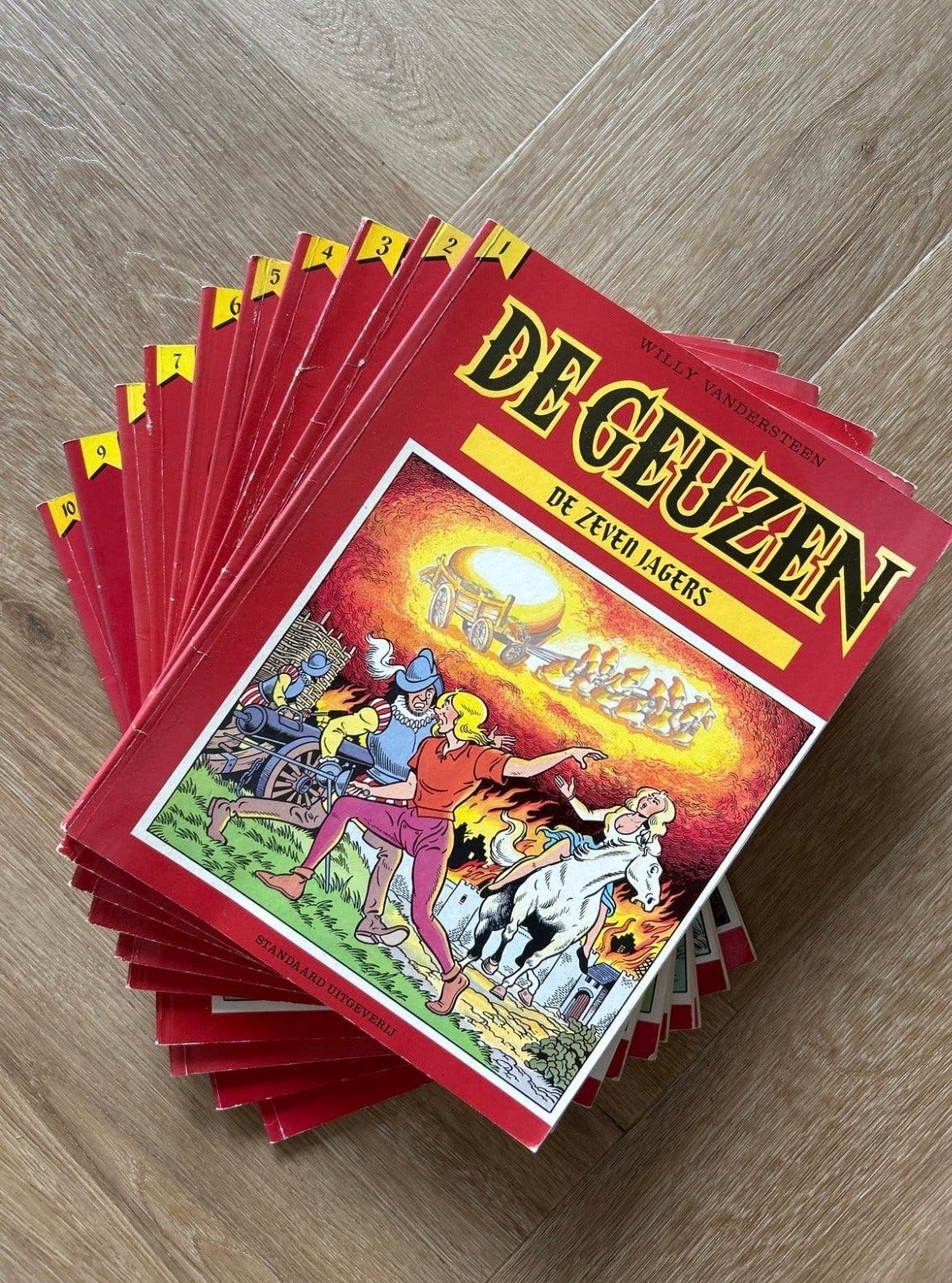 De Geuzen - Complete reeks van Willy Vandersteen (10 delen), Complete serie of reeks, Ophalen of Verzenden, Gelezen