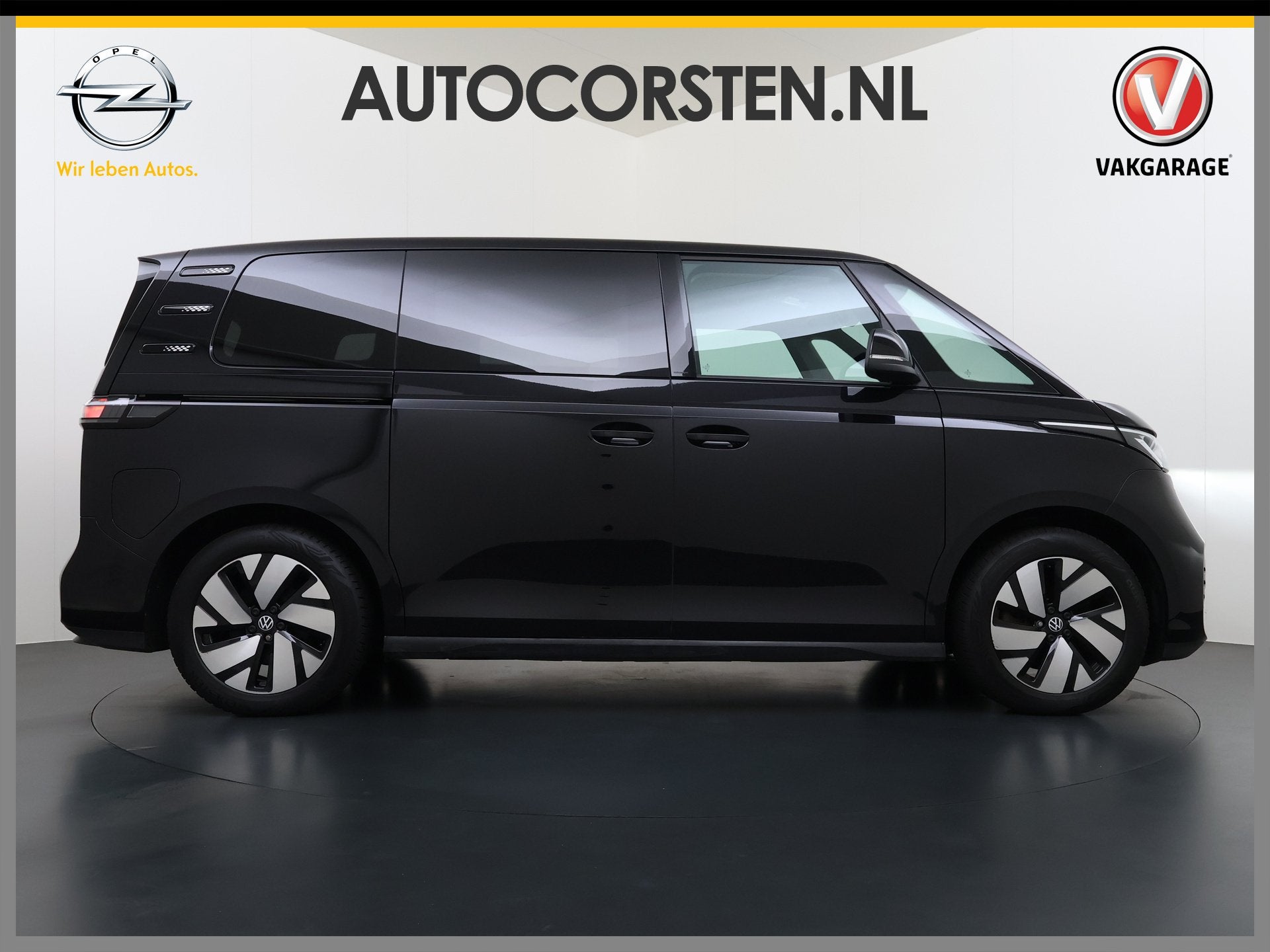 Volkswagen ID. Buzz PRO 204PK 82kWh SOH 93% 5-Persoons Apple, Automaat, Stof, Gebruikt, Zwart