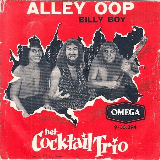 het coctail trio - alley oop ( 1960/ nlpop / piraat), Gebruikt, 7 inch, Ophalen of Verzenden, Beschermende buitenhoes
