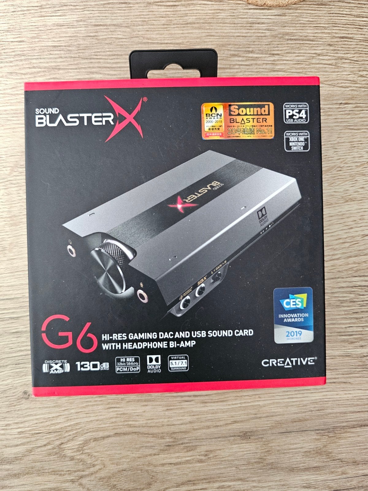 Sound BlasterX G6 Externe Gaming DAC en USB Geluidskaart, Ophalen of Verzenden, Gebruikt, Extern, Creative Sound Blaster