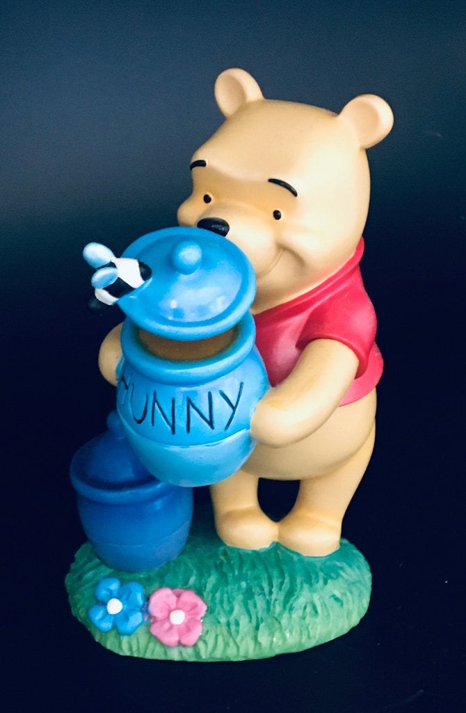 Vintage Disney Pooh met honingpotten ongeveer 12cm H, Verzamelen, Disney, Ophalen of Verzenden, Winnie de Poeh of vrienden, Nieuw
