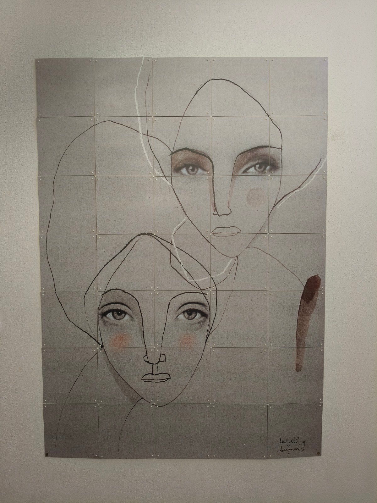 IXXI Lemholt 'n Bergman Olive & Pepper and Pearl 100x140cm, Overige typen, 125 cm of meer, Ophalen of Verzenden, Zo goed als nieuw