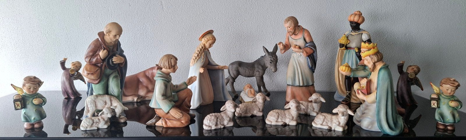 Grote Goebel kerststal beelden set - 19 delig - 214-serie, Diversen, Ophalen of Verzenden, Gebruikt