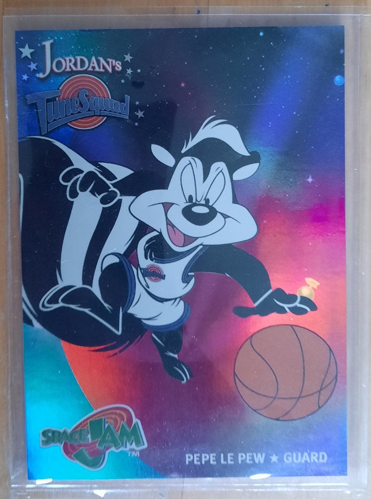 Space Jam Pepe Le Pew Spelerskaart - ZELDZAAM, Verzamelen, Ophalen of Verzenden, Buitenlandse clubs, Spelerskaart