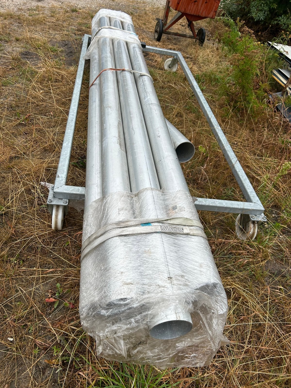 Aluminium buizen 142x4 - diverse lengtes, Ophalen, Gebruikt, 250 mm of meer