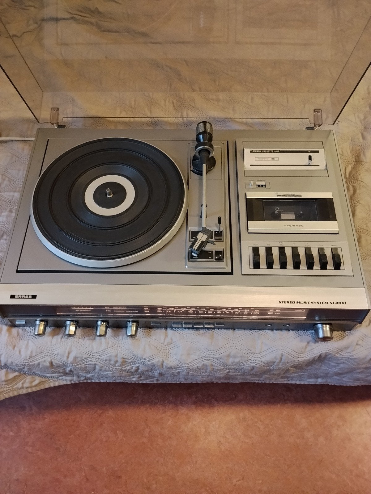 Erres ST-4100 Stereo Muzieksysteem met Platenspeler, Overige merken, Tuner of Radio, Gebruikt, Losse componenten