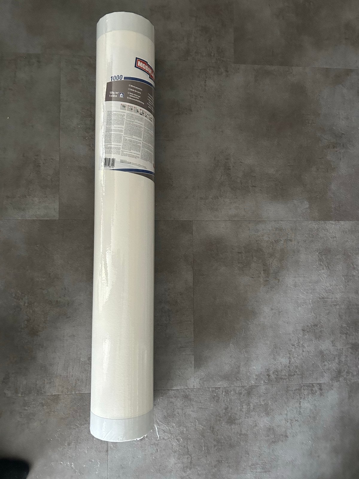Modulan 1000 Glasvezelbehang 130g/m² - 1x50m, Wit, Ophalen of Verzenden, Glasvezelbehang, 50 tot 75 m²