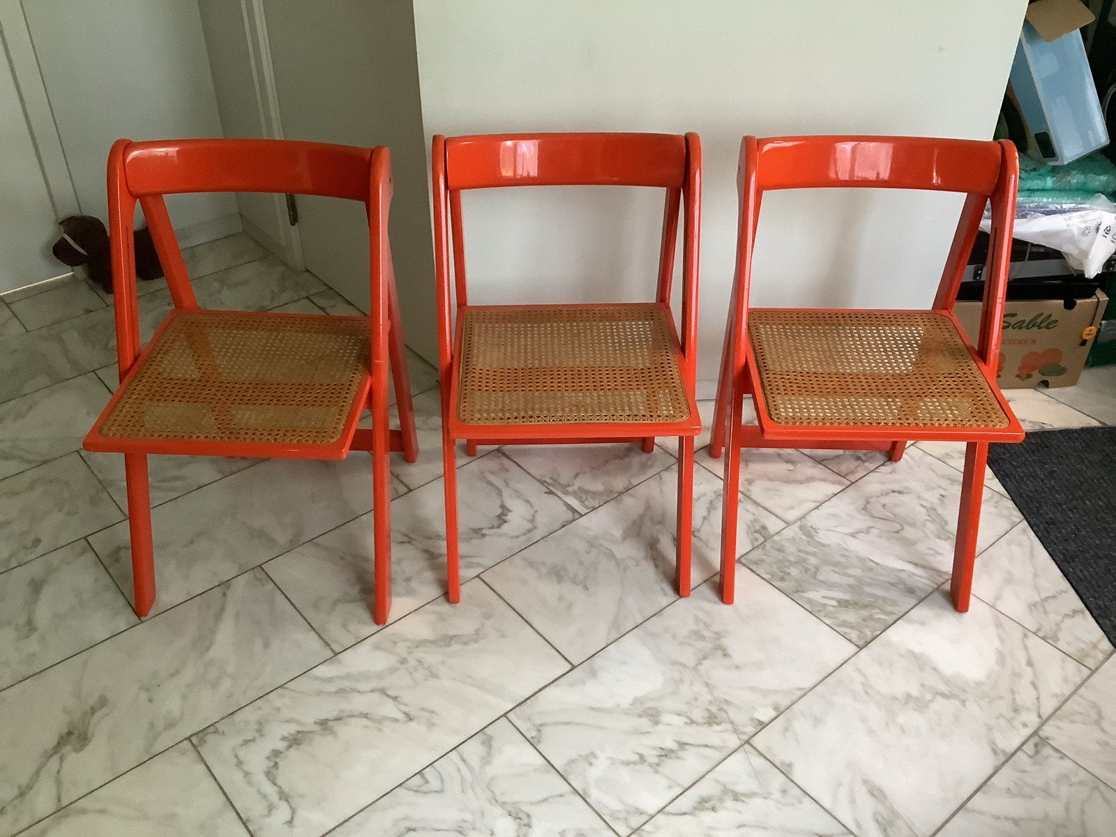3x 'Trieste' Klapstoelen - Aldo Jacober & Pierangela D'Aniel, Antiek en Kunst, Ophalen