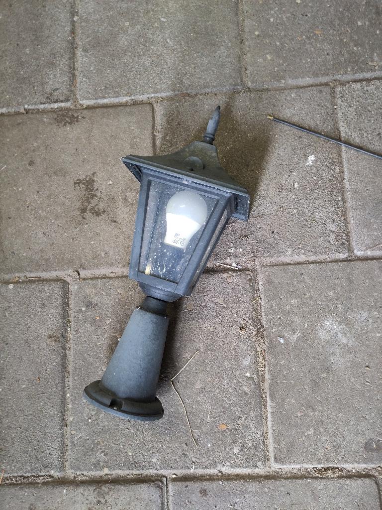 tuin lantaarn, Tuin en Terras, Ophalen, Gebruikt, Staande lamp, Aluminium