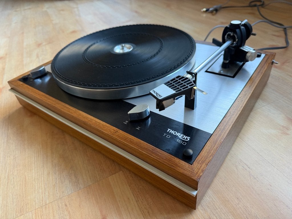 Thorens TD160 als nieuw met Stanton 681 EEE element, Ophalen, Refurbished, Platenspeler, Thorens