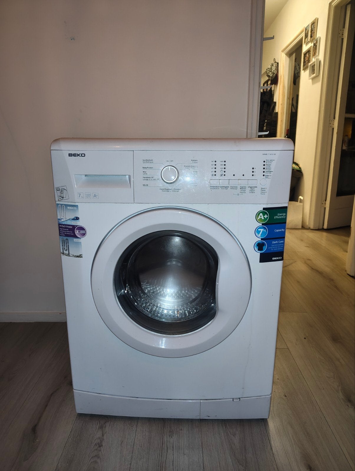 Beko wasmachine (defect) - gratis af te halen, Ophalen, Niet werkend, 85 tot 90 cm, 1200 tot 1600 toeren
