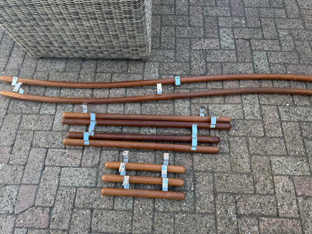 Houten trapleuningen, Ophalen, Gebruikt