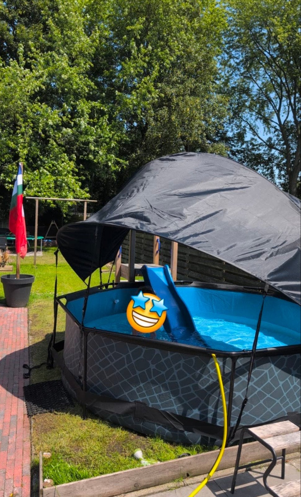 Exit Pool Ø 300 cm met 2 filterpompen, Ophalen, Gebruikt, Rond, Opzetzwembad