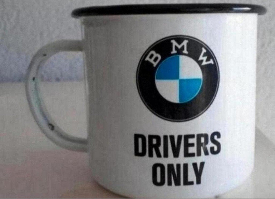 Emaille beker BMW Drivers Only - Nostalgic Art, Ophalen of Verzenden