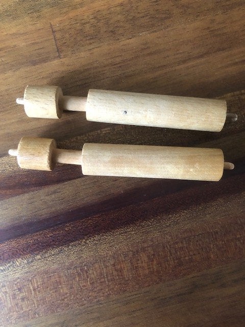 houten wc rol houders, Ophalen, Gebruikt