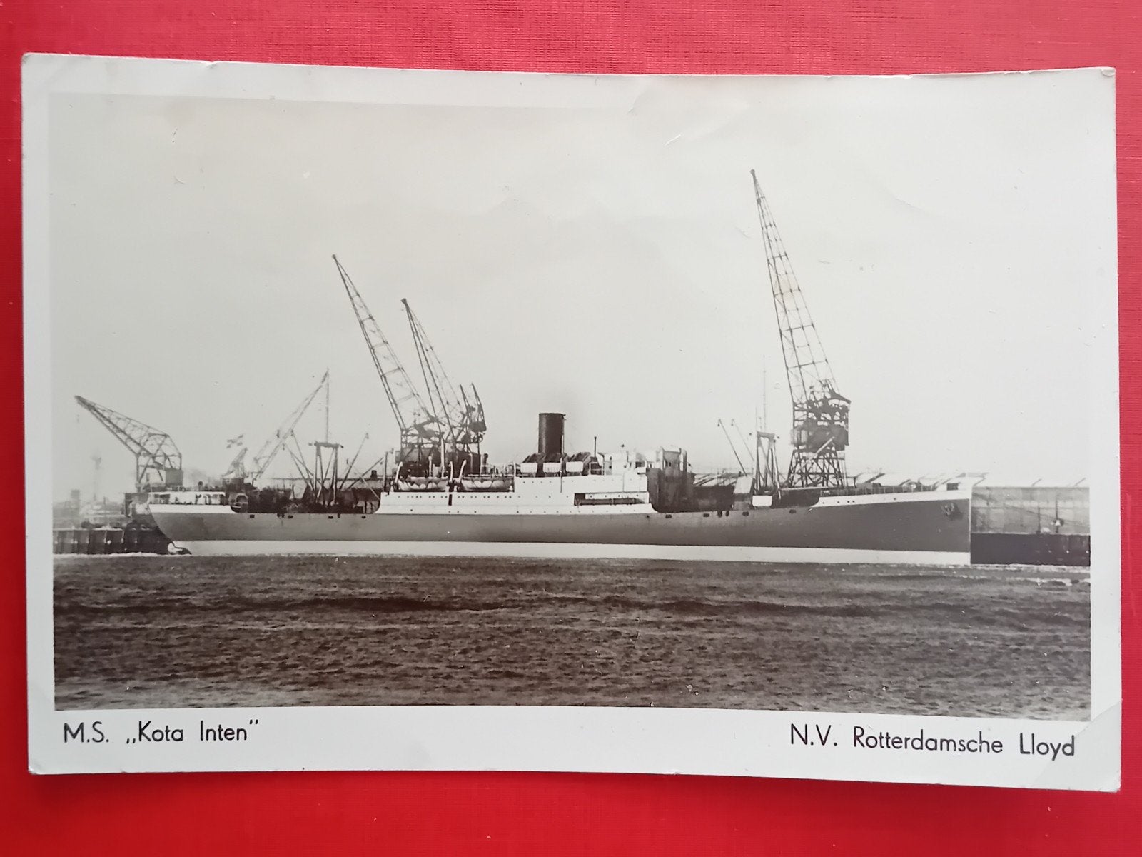 Ansichtkaart M.S. Kota Inten, Verzamelen, Ophalen of Verzenden, Kaart, Foto of Prent