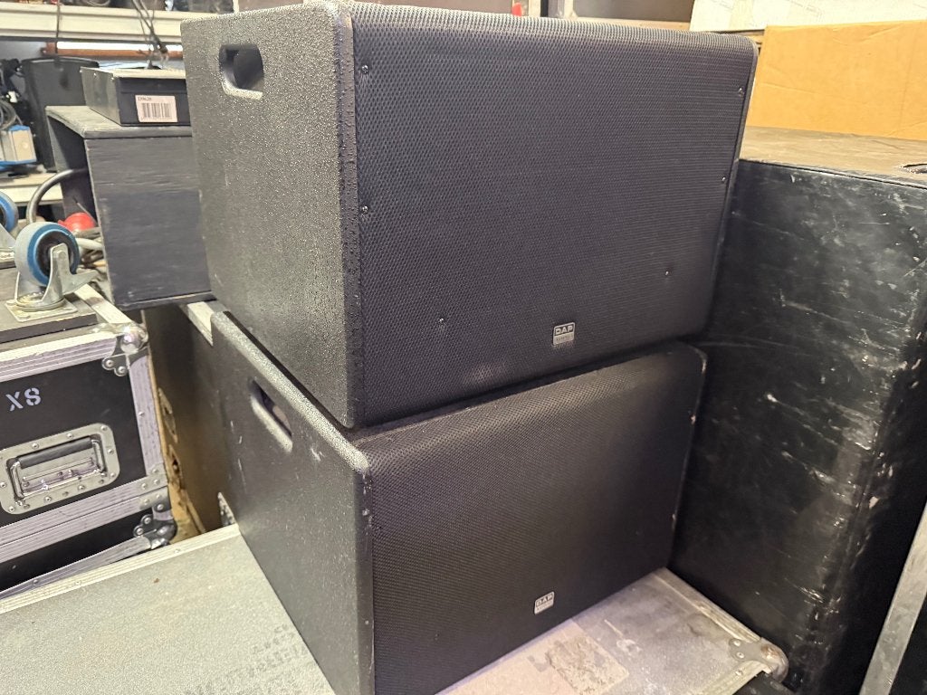 DAP DRX-12BE Subwoofer speaker actief (3 beschikbaar), Gebruikt, Subwoofer, Ophalen of Verzenden, 150 watt of meer