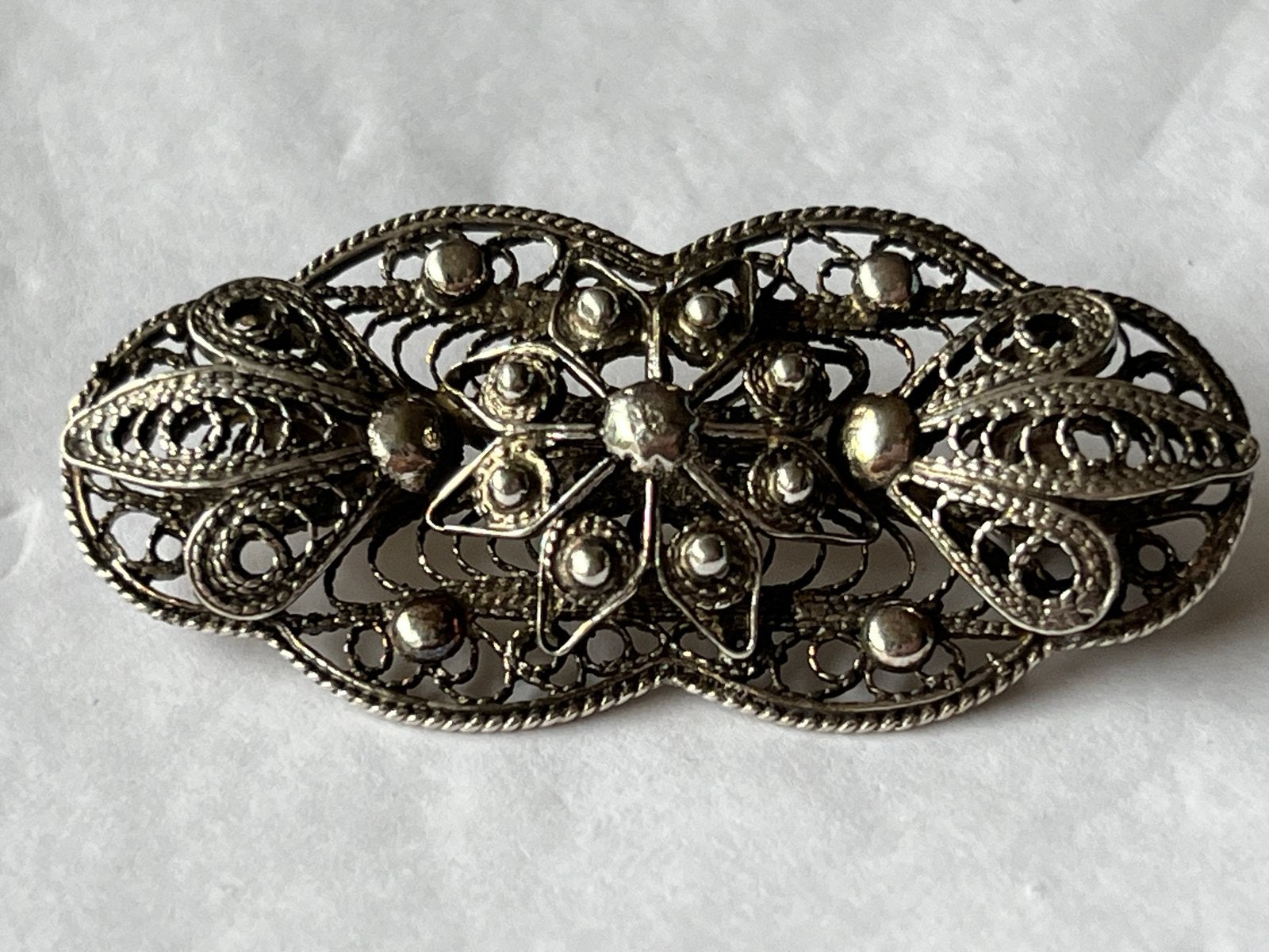 Zilveren Zeeuwse broche - Gekeurd en Gaaf, 4 tot 7 cm, Verzenden, Zo goed als nieuw, Zilver